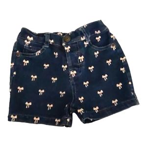 Buffalo Baby Girl's Jean shorts Bows sz 12 Months